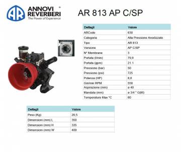 AR 813 AP C/SP - Pompa alta...