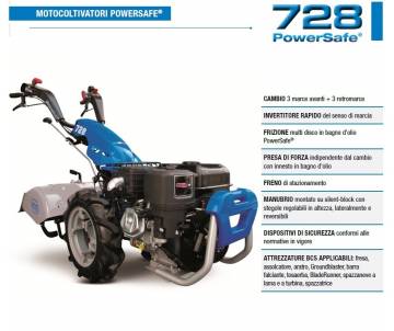 Motocoltivatore BCS 728 - B&S XR1450 9,5 HP benzina BCS